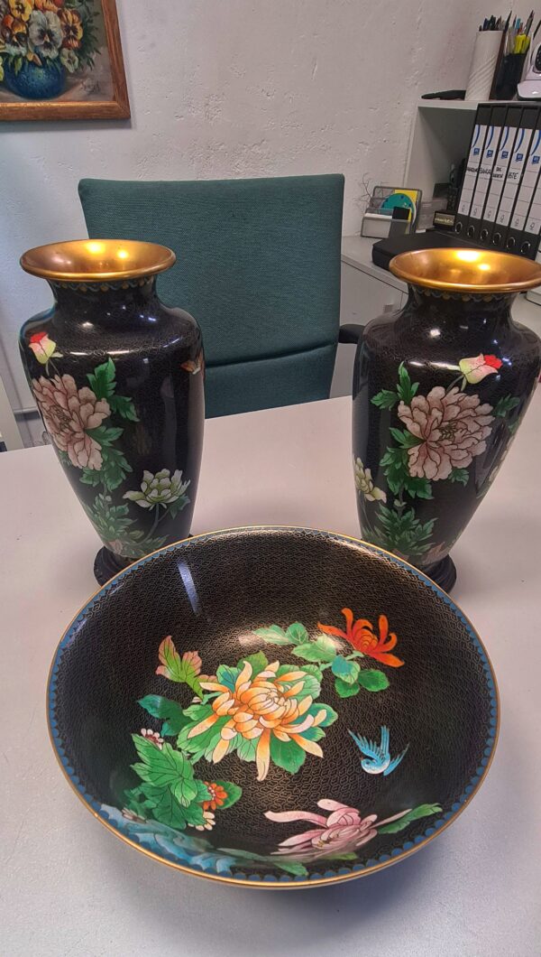 Vasi Cinesi Cloisonné - immagine 2