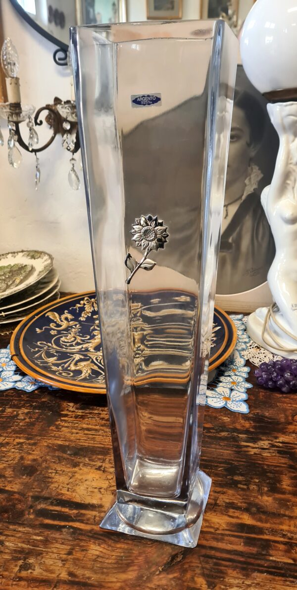 Vaso Cristallo e Argento
